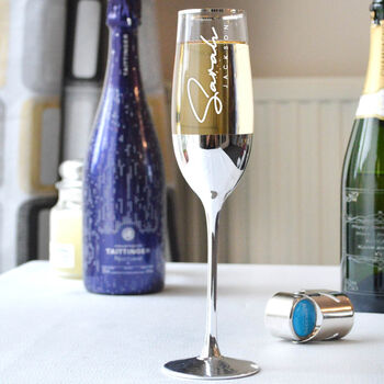 Elegant Rose Gold Personalised Champagne Flute, 8 of 11