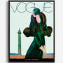 Vintage Reissue 1920's Vogue Cover Girl, Canvas Art, thumbnail 7 of 8