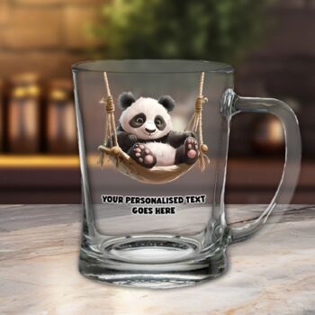 Personalised Panda Hammock Tankard Gift, 2 of 2