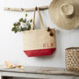 Monogrammed Shopping Bag Red, thumbnail 1 of 1