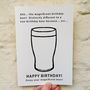 'The Magnificent Birthday Beer!' Joke Birthday Card, thumbnail 2 of 4