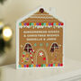 Personalised Gingerbread House Christmas Wooden Or, thumbnail 2 of 3