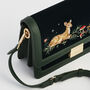 Fawn Embroidered Green Crossbody Bag, thumbnail 6 of 7