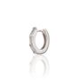Clear Baguette Single Cartilage Hoop Earring, 7mm, thumbnail 3 of 6