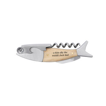 Loft 'O Fish Ally The World's Best Dad' Fish Bottle Opener | Bar Accessory, 2 of 2
