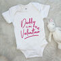 Daddy Is My Valentine Babygrow, thumbnail 2 of 10