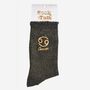 Women's Glitter Socks Black Gold Zodiac Cancer, thumbnail 4 of 5