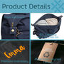 Eco Friendly Personalised Recycled Canvas Overnighter Bag With Initials, thumbnail 5 of 9
