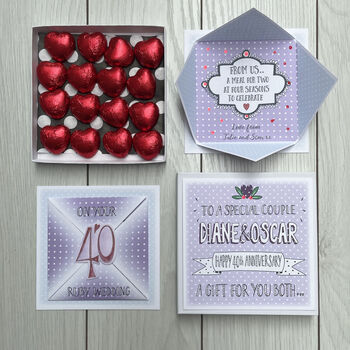 Ruby Wedding Anniversary I.O.U Gift Box Voucher, 7 of 7