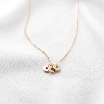 Mini Birthstone Token Necklace, 4 of 9