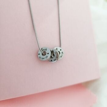 Silver Plated Dainty Memories Necklace, 2 of 7