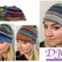 Stripe Chemo Headwear Beanie Hat, thumbnail 1 of 8