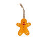 Christmas Gingerbread Man Ceramic Decoration, thumbnail 3 of 4