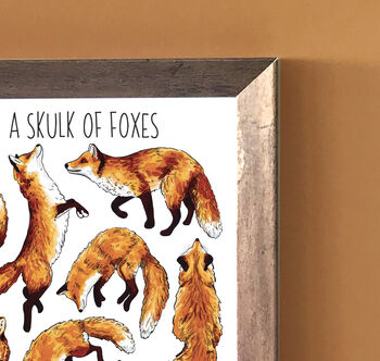 Foxes Watercolour Art Print, 8 of 8