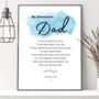 Personalised Poem For Dad, Fathers Day Print, thumbnail 2 of 9
