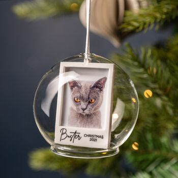 Personalised Pet Photo Dome Bauble, 2 of 4
