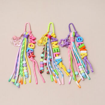 Personalised Kids’ Bag Charm With Rope Tassels, 5 of 5