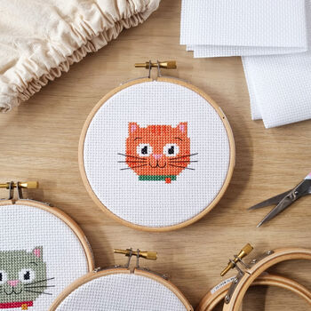 Cat Lover Cross Stitch Kit, 3 of 5