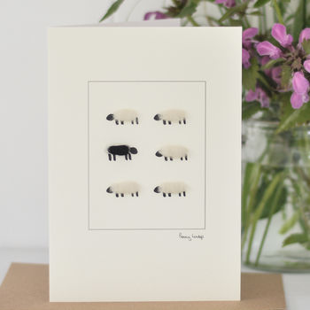 Black And White Sheep Card, 2 of 2