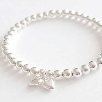 Sterling Silver 'Bride To Be' Beaded Stretch Bracelet, 6 of 7