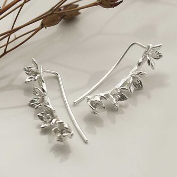 Sterling Silver Blooming Ear Climbers, 5 of 7