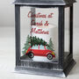 Personalised 'Driving Home For Christmas' Black Lantern – Christmas Ornament, thumbnail 5 of 7
