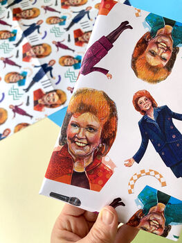 Cilla Inspired Wrapping Paper, Retro Camp 80s Gift Wrap, 11 of 12