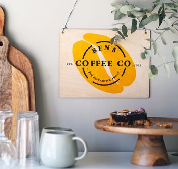 Personalised Coffee Wooden Sign, 2 of 5