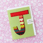 Mini J Alphabet Card, thumbnail 1 of 5