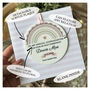 1st Holy Communion Pink Rainbow Keepsake Card, thumbnail 3 of 3