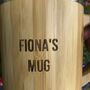 Personalised Reusable Sustainable Bamboo Mug With Lid, thumbnail 3 of 12