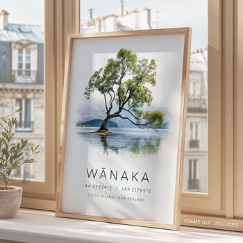 Wanaka New Zealand Travel Poster, 4 of 7
