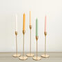 Colourful Pastel Soy Wax Taper Candle And Dinner Candle, thumbnail 1 of 9