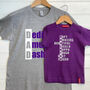 Personalised Dad And Child Block T Shirt Set, thumbnail 2 of 7