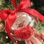 Personalised Rudolph First Christmas Bauble, thumbnail 2 of 2