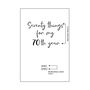 Personalised 70 Things For 70th Year Planner Notebook, thumbnail 2 of 12
