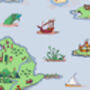 Treasure Map Illustrated Wrapping Paper, thumbnail 5 of 5