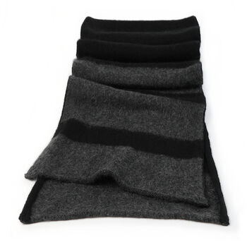 Pure Cashmere Striped Scarf, 2 of 9