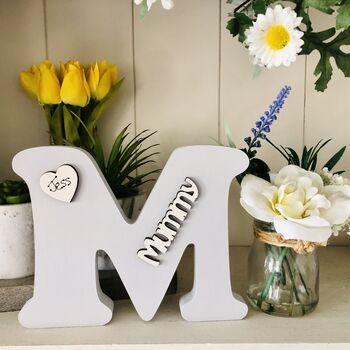 Personalised M For Mummy Grey Mother's Day Gift, 7 of 7