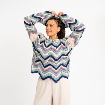 Striped Chevron Jumper Crochet Kit, 6 of 12