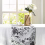 Luxury Linen Like Floral Table Runner Cecylia Natural, thumbnail 1 of 4