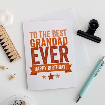 Colourful Happy Birthday Card For Grandad, 3 of 4