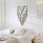 Macrame Wall Hanging Handmade Cotton Tapestry Bohemian, thumbnail 2 of 11