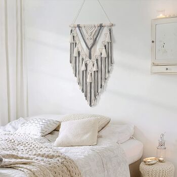 Macrame Wall Hanging Handmade Cotton Tapestry Bohemian, 2 of 11