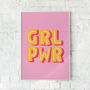Grl Pwr / Girl Power Illustrated Print, thumbnail 1 of 3
