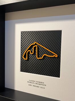 Lando Norris World Champion 2025 Track Frame, 2 of 2