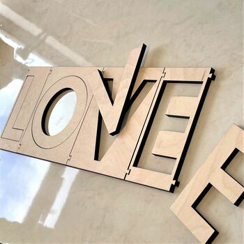 Personalised Wooden Wall Sign, 3 of 5