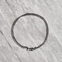 Personalised Sterling Silver Men's Curb Chain Bracelet, thumbnail 3 of 7