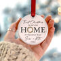 First Christmas In New Home Ceramic Bauble Decoration, thumbnail 7 of 11