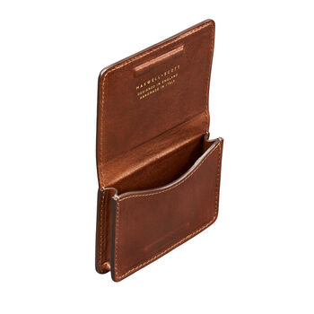 Personalised Mens Leather Business Card Case 'Abramo', 9 of 12